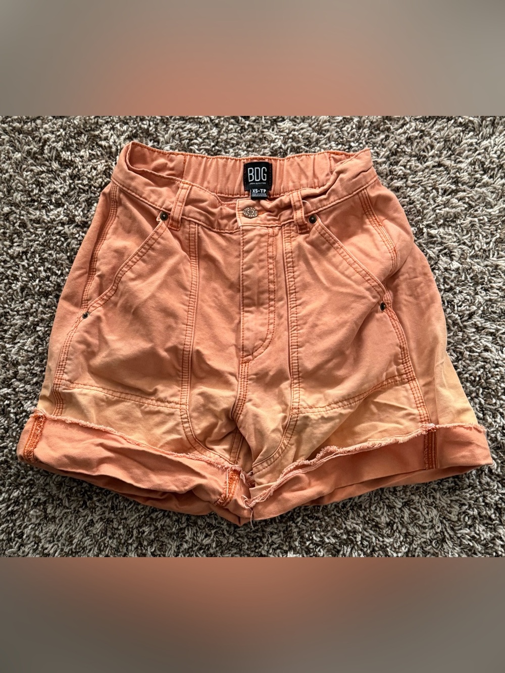 BDG Urban Outfitters Women's Peach High-Waist Shorts